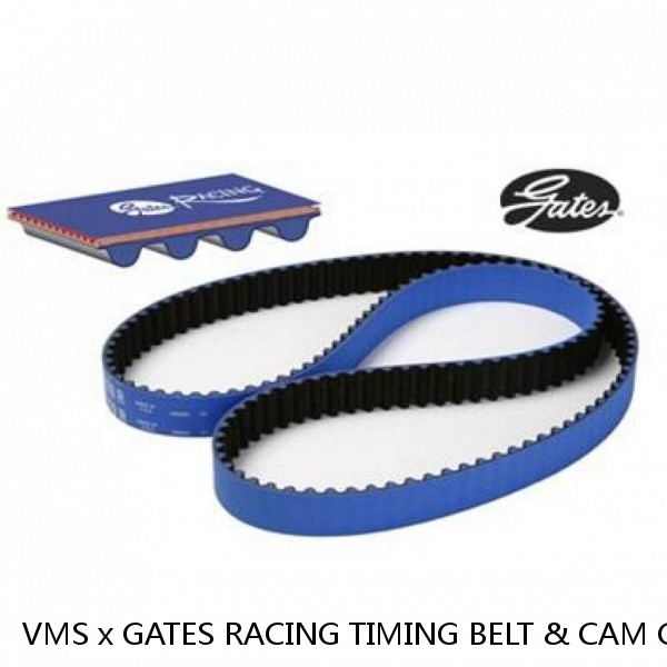VMS x GATES RACING TIMING BELT & CAM GEAR FOR 96-00 HONDA CIVIC D16 BLACK